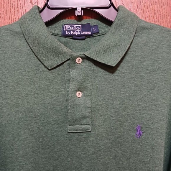 Polo (Ralph Lauren)-(Green)-(Pre-owned)-(New Condition)-(Size L)-$30.00 - Picture 4 of 4